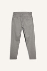 Tailored Regular Fit Straight Leg Cotton Trousers