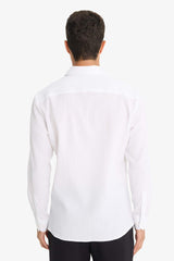Modern Fit Polo Collar Crinkle Long-Sleeve Shirt