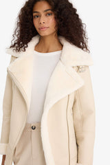 Waterproof Oversize Loose Fit Faux Fur Lined Zip-Up Jacket