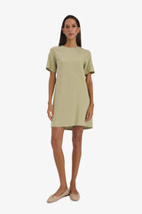 Crew Neck Basic Short Sleeve Mini Dress