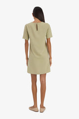 Crew Neck Basic Short Sleeve Mini Dress