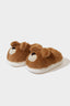 Girls Bear Themed Flat Sole Slippers