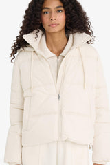 Regular Fit Hooded Zippered Puffer Jacket