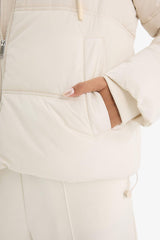 Regular Fit Hooded Zippered Puffer Jacket