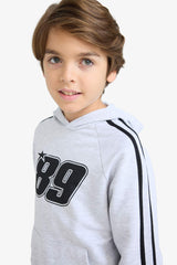 Boys Hooded Printed Sweatshirt