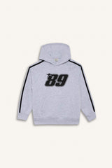 Boys Hooded Printed Sweatshirt