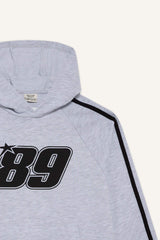 Boys Hooded Printed Sweatshirt