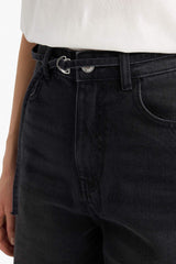 90's Straight Fit Wide Leg High Waist Long Jeans