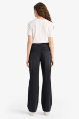 90's Straight Fit Wide Leg High Waist Long Jeans