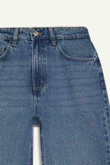 Regular Hem Denim Large Trousers