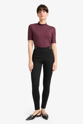 Button Detailed Long Leggings