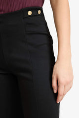 Button Detailed Long Leggings