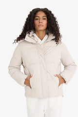 Regular Fit Hooded Zip-Up Puffer Jacket