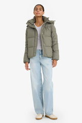 Regular Fit Hooded Zip-Up Puffer Jacket