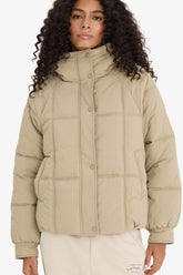 Regular Fit Hooded Zippered Puffer Jacket