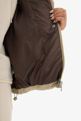 Regular Fit Hooded Zippered Puffer Jacket