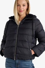 Waterproof Regular Fit Hooded Jacket with Faux Fur Lining