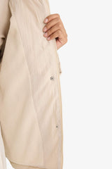 Regular Fit Polo Collar Fleece Lined Jacket