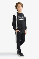 boys Elastic Waist Printed Jogger Sweatpants