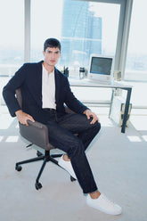 Modern Fit Buttoned Pocket Blazer Jacket