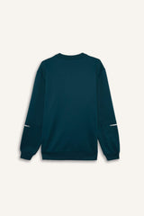 Standard Fit Crew Neck Athletic Sweatshirt