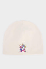 Girl's Printed Cotton Beret