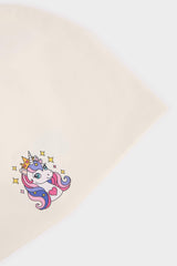 Girl's Printed Cotton Beret