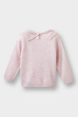 Baby Girl Large Collar Knitwear Sweater