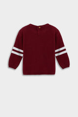 Baby Boy Crew Neck Printed Knitwear Sweater