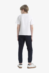 Boys 2-Piece Set Printed Short Sleeve T-Shirt and Sweatpants