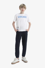 Boys 2-Piece Set Printed Short Sleeve T-Shirt and Sweatpants