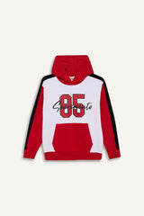 Boys 2-Piece Set Hooded Printed Sweatshirt Tracksuit Bottoms