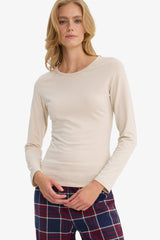 Basic Plain Long Sleeve Top