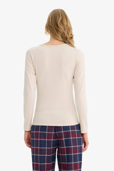 Basic Plain Long Sleeve Top