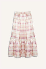 Printed Satin Maxi Skirt