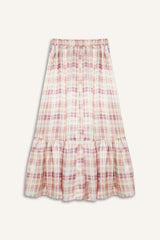 Printed Satin Maxi Skirt