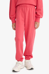 Girls 2-Piece Set Printed Sweatshirt Tracksuit Bottoms