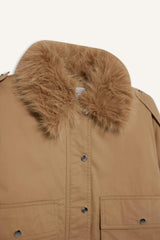 Waterproof Regular Fit Hooded Cotton Jacket