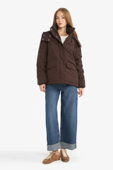 Regular Fit Hooded Velvet Jacket