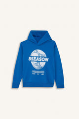 Boys Hooded Printed Sweatshirt