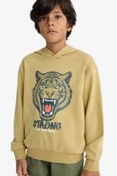 Boys Hooded Printed Sweatshirt