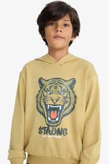 Boys Hooded Printed Sweatshirt
