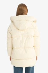 Relax Fit Hooded Zip-Up Puffy Parka