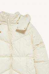 Relax Fit Hooded Zip-Up Puffy Parka