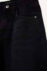 Baggy Fit High Waist Straight Leg Long Jeans