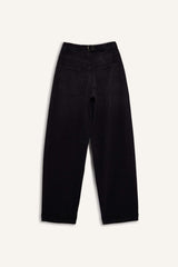 Baggy Fit High Waist Straight Leg Long Jeans