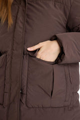 Relax Fit Waterproof Parka Jacket with Hood