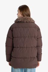 Relax Fit Waterproof Parka Jacket with Hood