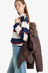 Relax Fit Waterproof Parka Jacket with Hood