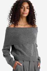 Regular Fit Open Shoulder Knitwear Sweater